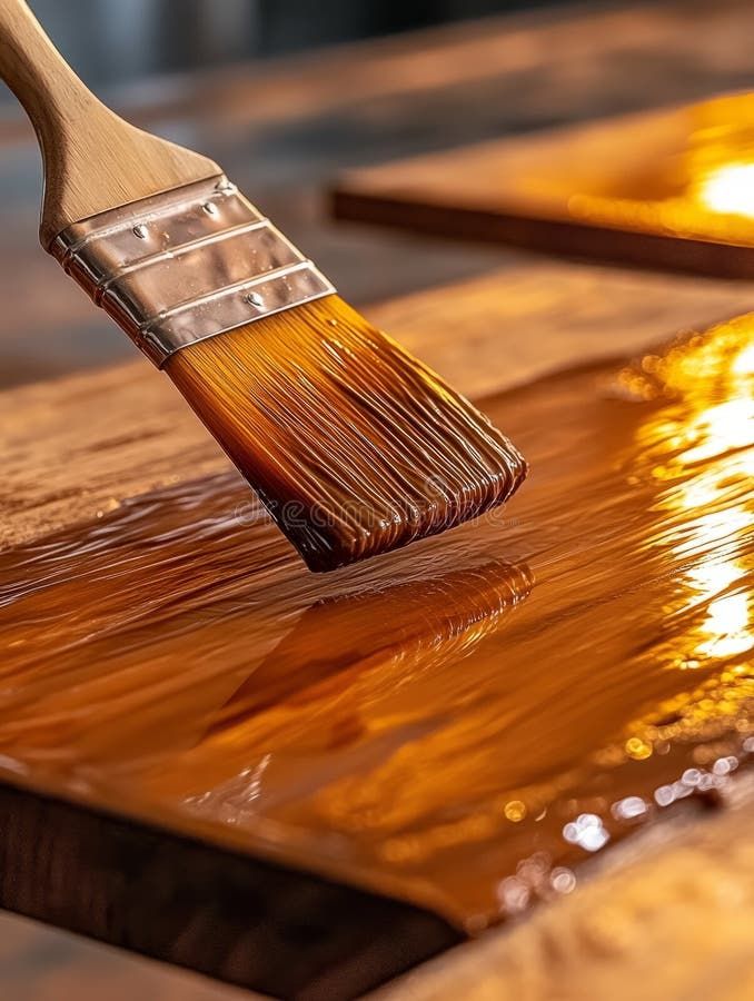 A carpenter preparing a wood surface before polishing